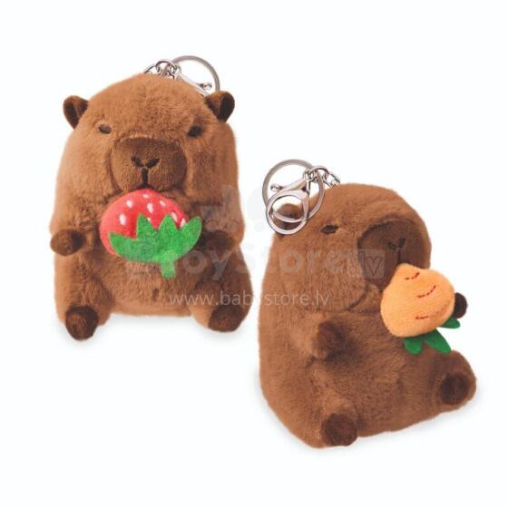 Capybara Spring - Wind-up capybara plush with fruit, 2 assorted