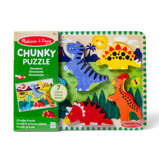 MELISSA & DOUG Dinosaurs Chunky Puzzle