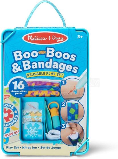 MELISSA & DOUG playset Boo-Boos & Bandages Reusable Play Set