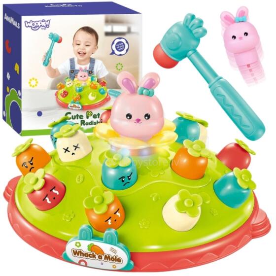 WOOPIE BABY Interactive Skill Game Hit the Carrot Educational Hit the Mole with a Hammer