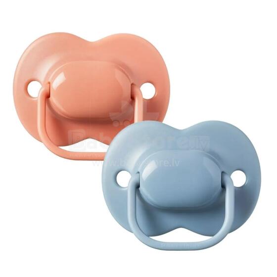 TOMMEE TIPPEE latex soother, round shape, 6-18 mėn., 2 vnt., 433655