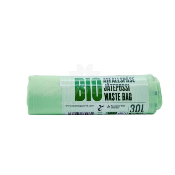Compostable garbage bags BioBag 30L (20 pcs. per roll) 16mkr. 50x52cm green