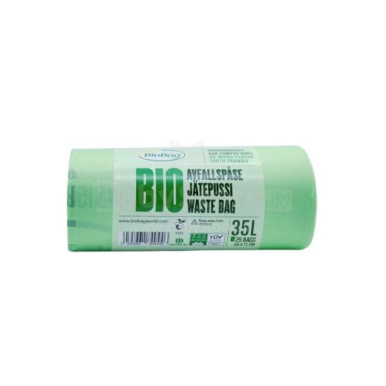 Compostable garbage bags BioBag 35L Special (25 pcs. per roll) 23mkr. 58x77cm green