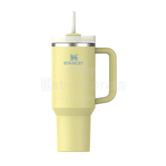 Termokrūze ar salmiņu The Quencher H2.O FlowState Tumbler 1.18L pomelo dzeltenzaļa