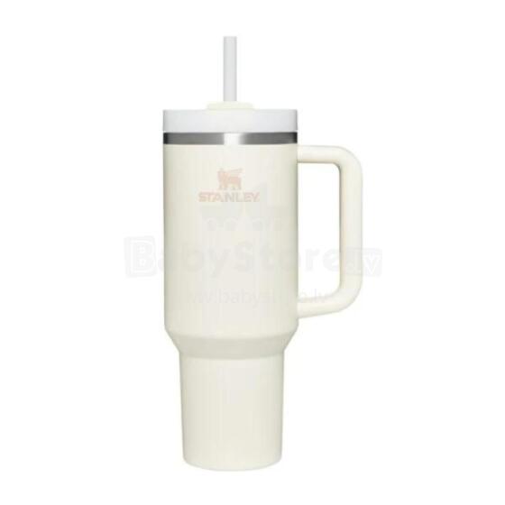 Thermo mug with straw The Quencher H2.O FlowState Tumbler 1.18L in cream
