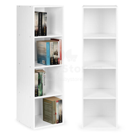 Modern Shelf Cabinet White 4 Shelves Loft ModernHome