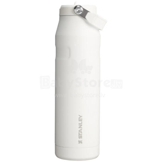 Thermos bottle with straw The IceFlow Bottle Flip Straw 2.0 1.06L white