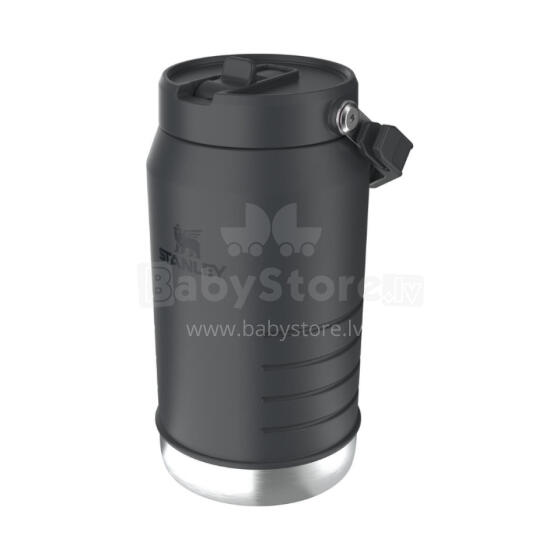 Thermos bottle with straw The IceFlow Flip Straw 2.0 Jug 1.90L black 2.0