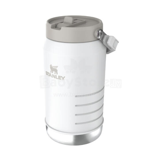 Thermos bottle with straw The IceFlow Flip Straw 2.0 Jug 1.90L white
