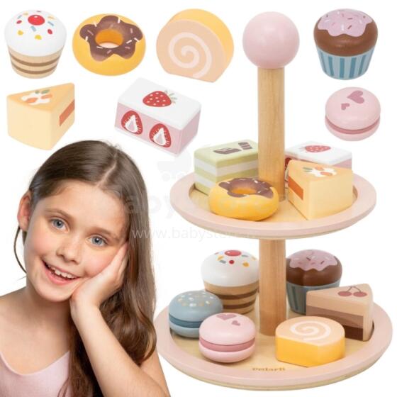 VIGA Wooden Cake Stand with Accessories