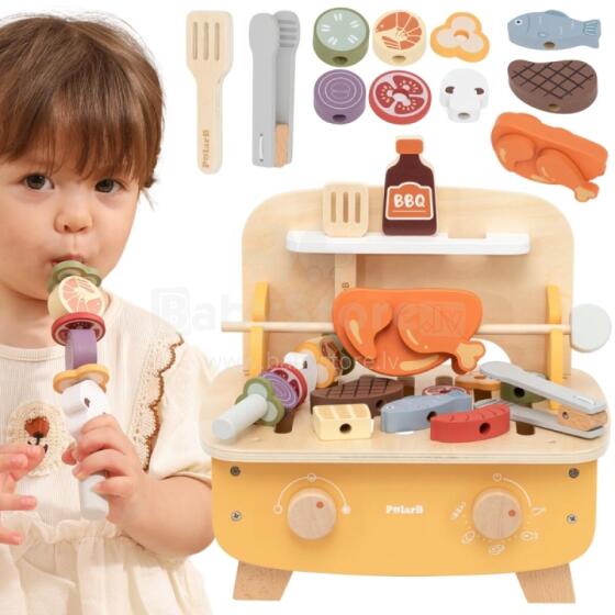 VIGA Wooden BBQ Grill Set