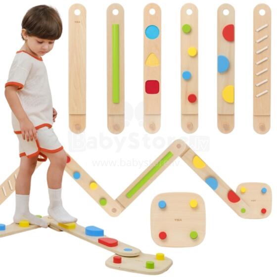 VIGA Wooden Balance Beam Modular Sensory Path