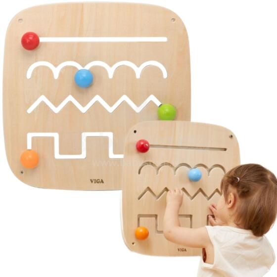 VIGA Wooden Sensory Manipulative Board Maze
