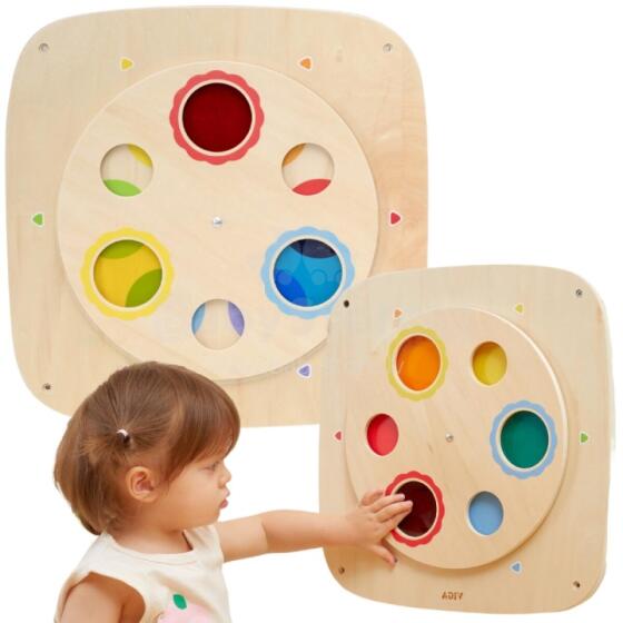 VIGA Wooden Sensory Manipulation Board Color Mixing