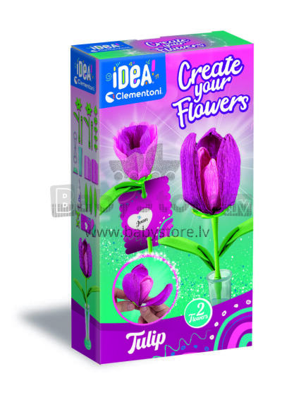 CLEMENTONI IDEA crate your flowers, Tulip, 18878