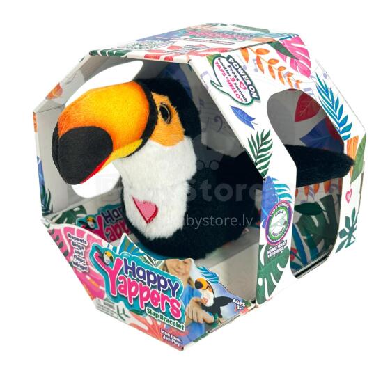 HAPPY YAPPERS interactive plush bird Toucan, 9591