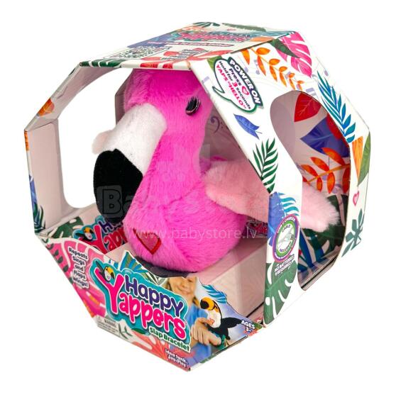 HAPPY YAPPERS interactive plush bird Flamingo, 9592