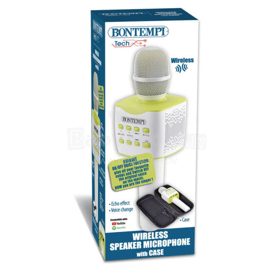 BONTEMPI rechargeable microphone with speaker and case, 48 5120