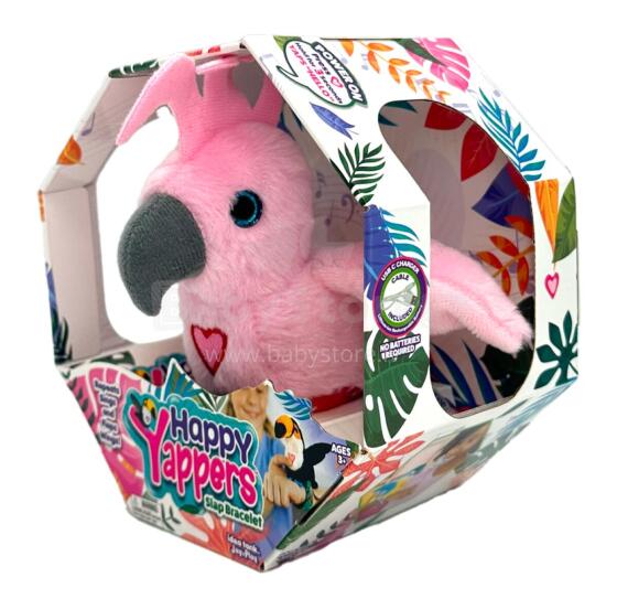 HAPPY YAPPERS interactive plush bird Cockatoo, 9595