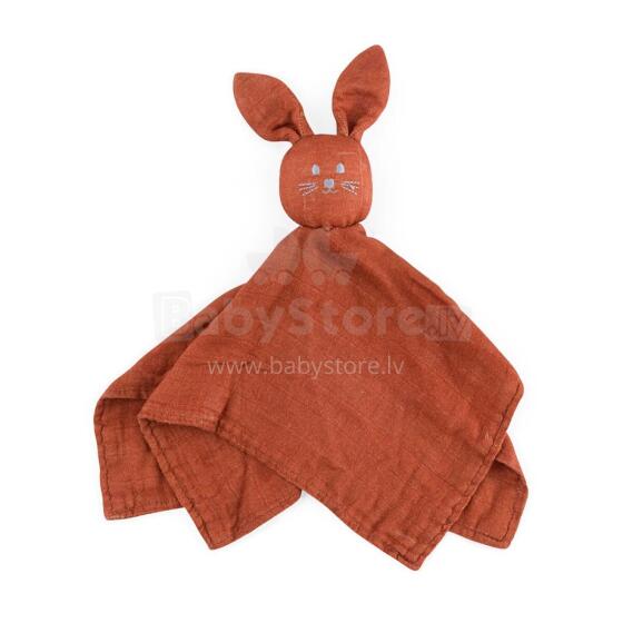 PETITE&MARS 416315 Bamboo Muslin Cuddle Toy Hugo Cinnamon Spice
