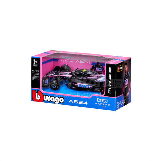 BBURAGO 1:43 auto F1 Alpine A524, 18-38219