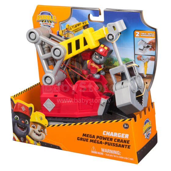 RUBBLE & CREW Construction Set Mega Powder Crane, 6073295