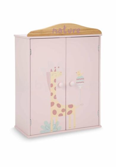Arias Doll Wardrobe with Hangers, Nature