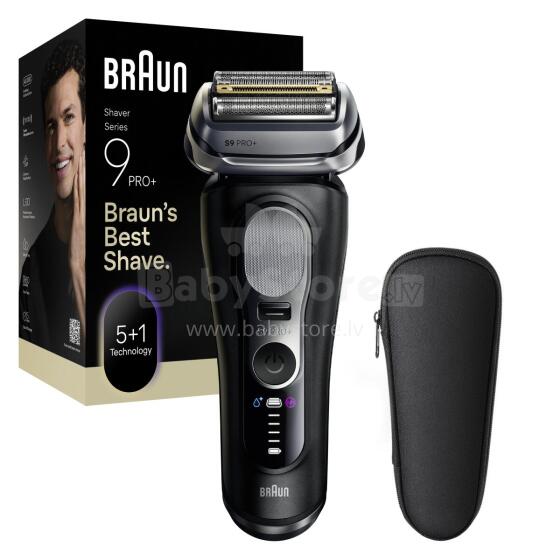 BRAUN bārdas skuveklis 9 Pro+, melns