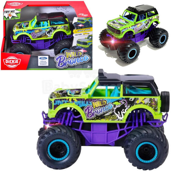 POJAZD WILD BRONCO ŚWIATŁO I DŹWIEK 1:24