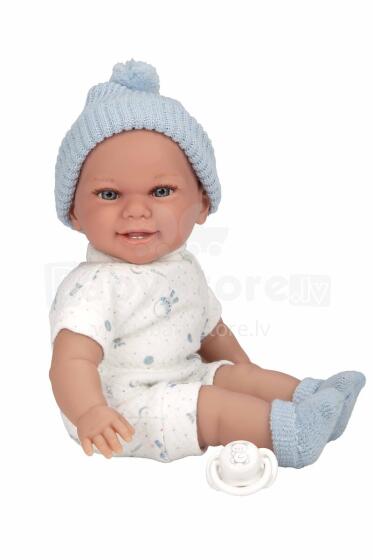 Arias doll with sound, blue hat, 34 cm