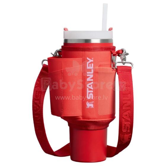 Carrying case for thermo mug with straw The All-Day Quencher Carry-All 1.18L coral red-orange