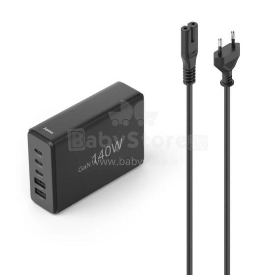 Hama 00201978 Charging Station With 3xUSB-C/2xUSB-A 140 W Black