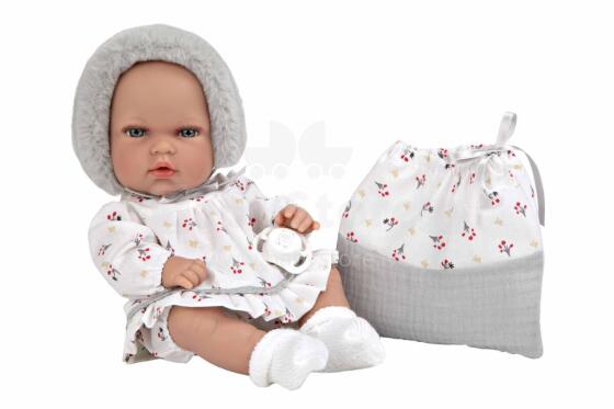 Arias Baby Doll with Gray Hat, 30 cm