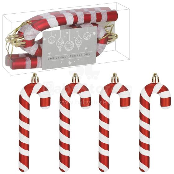 Christmas decoration Springos CA1437, 14 cm, 4 pcs.