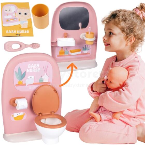 SMOBY Baby Nurse - Divpusējā tualete lellēm 42 cm