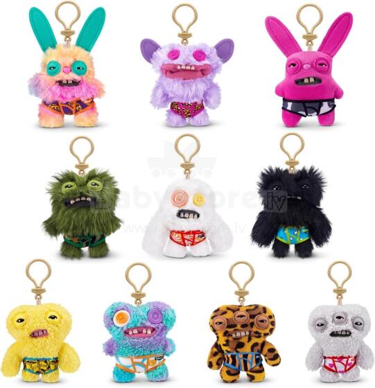 ZURU Fuggler Keychain Series 4: Funny Ugly Monster Plush Collectible Toy RANDOM