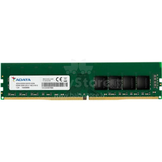 ADATA Premier DDR4 RAM 16 GB, U-DIMM, 3200 MHz, PC/server, Registered No, ECC No