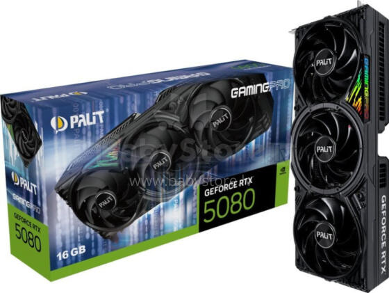 Видеокарта Palit GeForce RTX 5080 GamingPro 16GB GDDR7 DLSS4 (NE75080019T2-GB2031A)