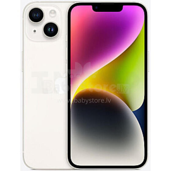 Apple iPhone 14 256GB Starlight Prece no ekspozīcijas  Garantija 1gads