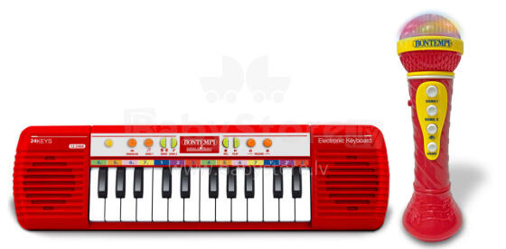 BONTEMPI mini keyboard and karaoke microphone, 602120