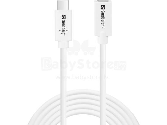 Sandberg 136-55 USB-C>C M-F USB 3.1 100W, 2M