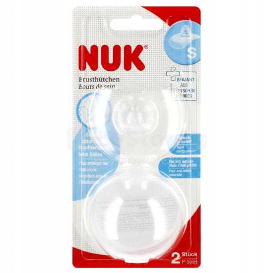 NUK 107052 Silikonowe osłonki brodawek sutkowych S 2 szt.