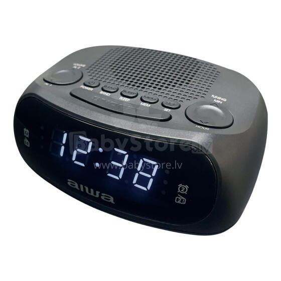 AIWA radio pulkstenis, melns