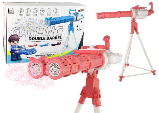 Pistol on a Tripod Pink Soap Bubbles