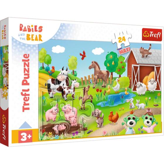 Puzzle 24 Maxi – Little Ones and Animals – Trefl 14372