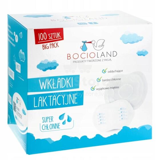 Bocioland Nursing Pads Art.1569 Disposable daily bra pads (100 pcs.)