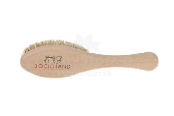 5345 WOODEN BRISTLE HAIRBRUSH ELLIPSE