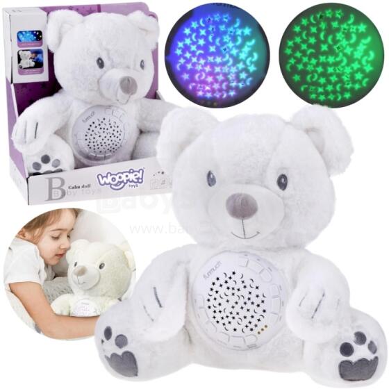 WOOPIE BABY Plush Toy Bear with Projector Soother 15 Melodies