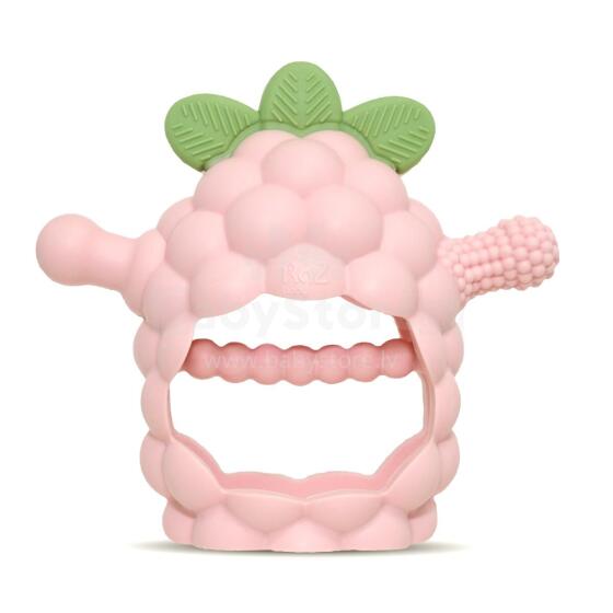RaZberry Grip Silicone Teether, Pink, RaZbaby
