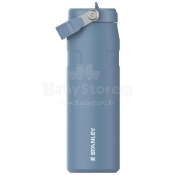 Thermos bottle with straw The IceFlow Bottle Flip Straw 2.0 0.7L blue-violet